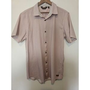 [Smart Casual] Outpost Makers by Buckle Button Down  Mens‎ L Mauve Dot Stretch